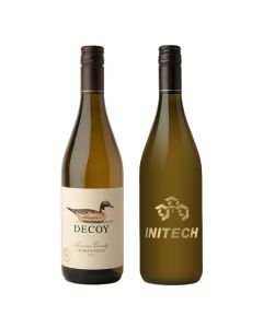 Etched Duckhorn Decoy Chardonnay with 1 Color Fill