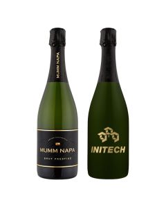 Etched Mumm Napa Brut Prestige with 1 Color Fill