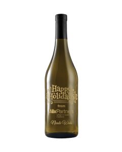 Etched Chardonnay White Wine with 1 Color Fill
