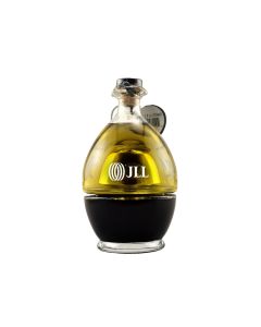 Etched Romeo & Giulietta Oil/ Vinegar Set with 1 Color Fill