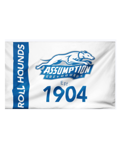 Assumption University Roll Hounds Flag