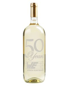 Etched Chardonnay White Wine 1.5L with No Color Fill