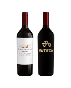 Etched Robert Mondavi Napa Valley Cabernet with 1 Color Fill