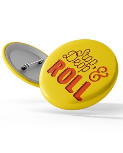 STOCK AWARENESS BUTTON - FIRE SAFETY: "STOP, DROP & ROLL"
