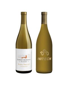 Etched Robert Mondavi Napa Valley Chardonnay with 1 Color Fill