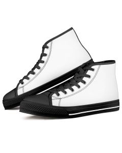 Personalize Black Canvas High Top Shoes