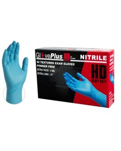 AMMEX® - GlovePlus HD Medical Blue Nitrile Disposable Gloves, 8 mil, 12 inch long, Latex Free, Powder Free (Case of  1000 Gloves)