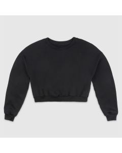Personalize Womens 100% Cotton Fleece, 7.2 oz. Crop Sweatshirt