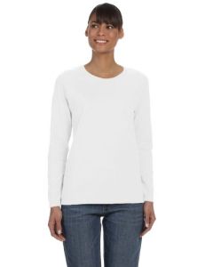 Personalize Gildan  G540L Ladies' Heavy Cotton Long-Sleeve Tee or Similar Quality