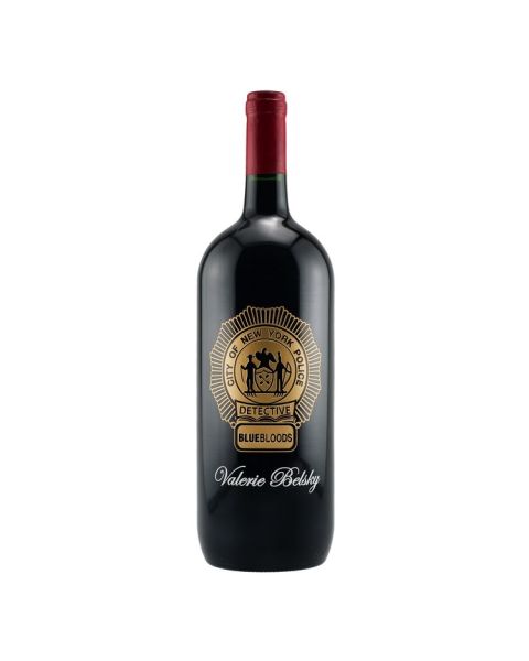 Etched Magnum Cabernet/ Merlot Red Wine with 2 Color Fill