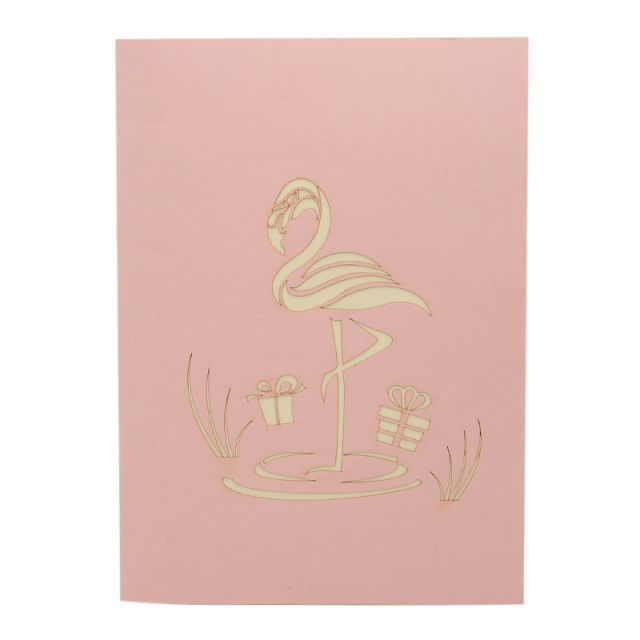 Flamingo Pop Up Card